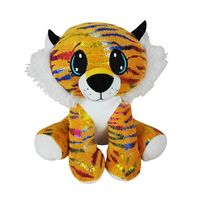 Jouets en peluche léopard rose personnalisé de grands yeux, oreiller en peluche, panthère, léopard, pour bébé, pièces