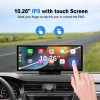 Caméra embarquée 4G 10,26 pouces avec boîte AI intégrée, Carplay & Android Auto, lecteur multimédia 4G Siri/Assistant Google, ADAS, GPS, DVR