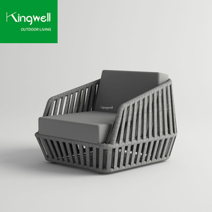 Ensemble <span class=keywords><strong>de</strong></span> meubles <span class=keywords><strong>de</strong></span> <span class=keywords><strong>jardin</strong></span> d'extérieur au design moderne et luxueux, canapé en corde tressée, chaise en aluminium, rotin pour <span class=keywords><strong>salon</strong></span>, patio, balcon, hôtel - Product Image 4