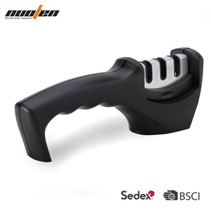 เครื่องลับมีด เครื่องลับมีดหลายระดับความหยาบ สแตนเลสสตีล แบบใช้มือ สำหรับใช้ในครัวเรือน - Product Image 5