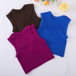 Top Corto Deportivo de <span class=keywords><strong>Tirantes</strong></span> con Cuello Cuadrado, Color Sólido, Ajustado, Transpirable y de Secado Rápido para Running y Fitness - Product Image 5