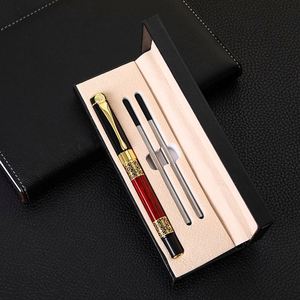 Juego de Regalo Promocional, Bolígrafos de Metal Negros de Lujo para Negocios, Logotipo Personalizado Impreso en Dorado, Caja Personalizada, Elegante y con Estilo - Product Image 3
