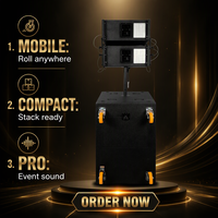 Sistem Speaker Line Array Aktif AWM-L2.10-DPA+ Neodymium Full Range PA Package untuk Konser Indoor dan Acara Langsung