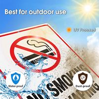 Panneaux Interdiction de Fumer, Interdiction de Fumer des Vapes, 10 x 7 Pouces, Aluminium Durable, Étanche, Protection UV, Utilisation Intérieure ou Extérieure, Panneau d'Avertissement