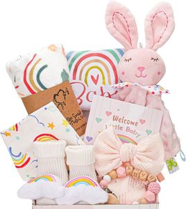 Unique Newborn Gifts Basket Baby Girls Birthday Party Gifts Basket for New Parents Essential Stuff Gender Reveal Gifts Wholesale - Product Image 1