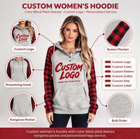 Pull à capuche unisexe personnalisé en tricot surdimensionné pour Noël avec broderie motif renne et logo frontal – Long pull décontracté d'hiver