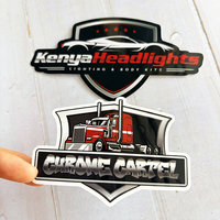 Autocollants personnalisés avec logo, vinyle adhésif imprimé, autocollants découpés, logo mat, design privé, autocollants de logo pour l'extérieur