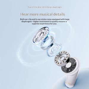 Auriculares inalámbricos Bluetooth Q10 con clip para la oreja, de doble gancho, ultra larga duración, auriculares deportivos de oído abierto para correr y hacer ejercicio. - Product Image 3