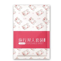 Ensemble de draps de lit jetables en tissu non tissé de haute qualité pour voyage, quatre pièces, emballage individuel avec ensemble de literie à thème pour enfants