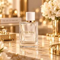 Flacon de parfum en verre transparent avec pompe à vaporisation fine, format voyage, contenant cosmétique