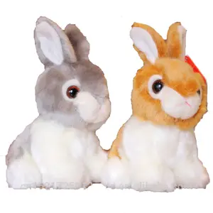 Custoom nhà sản xuất bán buôn sống động như thật Bunny siêu dễ thương mềm Fluffy Rabbit đồ chơi sang trọng