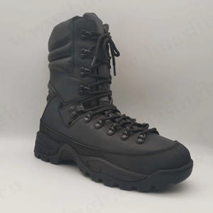 حذاء تكتيكي أسود ممتاز من الجلد nubuck ، سوق روسيا شعبية مضادة للصدمات إيفا + نعل خارجي مطاطي أحذية قتالية HSM169 - Product Image 2