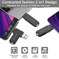 Nueva Unidad Flash USB Tipo-C y USB 3.2 Gen 2 de Alta Velocidad 150MB/s, Aleación de Aluminio, Compartir con un Clic para Teléfonos/Laptops