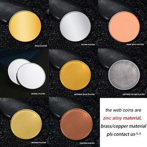 Monedas conmemorativas chapadas en oro de latón de material de aleación de Zinc de 1,19 pulgadas al por mayor 1,75 monedas en blanco de recuerdo para grabado - Product Image 2