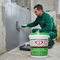 Revêtement imperméable professionnel en polyuréthane, peinture imperméable élastique à haute adhérence pour béton