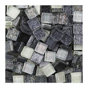 Kích Thước Nhỏ 10X10Mm Phân Loại Long Lanh Gạch Thủy Tinh Màu Cho DIY Craft - Product Image 2