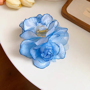 Pinza de Pelo con Flores Secas Pequeñas para Primavera/Verano, Pinza de Pelo de Tela y Plástico Colorida para Mujer, Accesorio para el Cabello para Fiestas y Uso Diario - Product Image 4