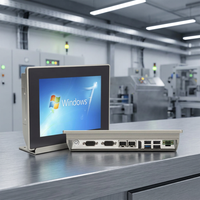PC Industrial con Pantalla Táctil Resistente al Agua IP65, Sin Ventilador, de 8 Pulgadas, 1024x768, J1900, DC 9-36V, Doble LAN Gigabit