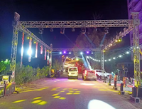 Estructura de Truss Profesional de Alta Calidad para Escenarios, Eventos, DJ, Soporte de Luces, Truss Plateado para Bodas, Estructura de Iluminación