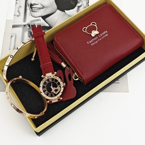 Reloj para Mujer, Caja de Diamantes de Lujo, Esfera con Números Romanos, Juego de Reloj de Joyería, 2 Pulseras, Mini Cartera, Caja - Product Image 5