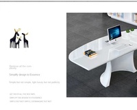 Table de réunion présidentielle moderne, bureau de direction en L, design flottant, extensible, en bois, usage commercial