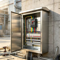 Armoire de commande extérieure étanche FUKEN 3 phases 380V 400A IP55 en acier inoxydable pour distribution électrique d'usine
