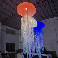 Ballon de décoration de méduse de décoration gonflable de décoration de lampe à LED suspendue personnalisée de bonne qualité pour la fête