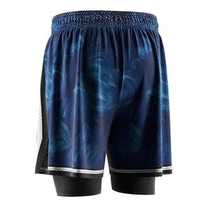 ไม่ต้องใส่กางเกงชั้นในเพิ่มเติม กางเกงบาสเก็ตบอลแบบรัดรูป ระบายอากาศได้ดี แห้งเร็ว ผ้าลินินและตาข่ายเป็นชั้นนอก เหมาะสำหรับการฝึกซ้อมแบบสบายๆ - Product Image 6