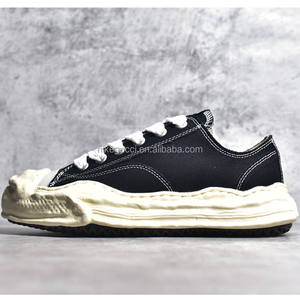 Zapatillas de Lona de Lujo de Diseñador para Hombre, Modelo Mmy Low Canvas Black, Zapatillas de Lona de Lujo de Diseñador Mason Mihara YASUHIRO - Product Image 3