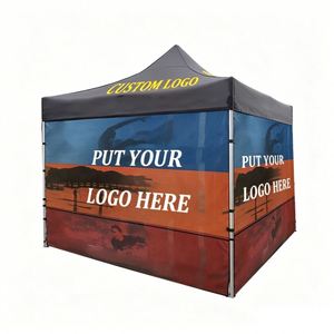 Gazebo Plegable Impermeable y Resistente al Sol con Logotipo Personalizado Impreso, Carpa para Eventos al Aire Libre con Paneles Laterales - Product Image 1