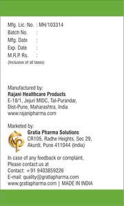 Tabletas de Mezcla Herbal GraShuddhi con Kanchnar, Haritaki, Amla y Behada, Fórmula Ayurvédica Propia, Hechas con Ingredientes Cuidadosamente Seleccionados - Product Image 3