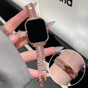 2025 <span class=keywords><strong>Bracelet</strong></span> en métal diamant étincelant pour bracelets de montre <span class=keywords><strong>Apple</strong></span> Ultra 2 49mm <span class=keywords><strong>Bracelet</strong></span> <span class=keywords><strong>femme</strong></span> paillettes de <span class=keywords><strong>luxe</strong></span> pour IWatch 9 8 7 6 SE - Product Image 3