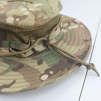 Topi Camo Bennie Bordir 3D Bernapas Pelindung Matahari Musim Panas Model Baru Impor Pinggiran Lebar Berjaring 100% Katun Unisex untuk Santai