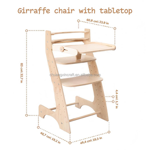 Chaise évolutive pour enfants, tour d'éveil 2-en-1 réglable, table à manger, chaise, tabouret multifonctionnel Waldorf - Product Image 2