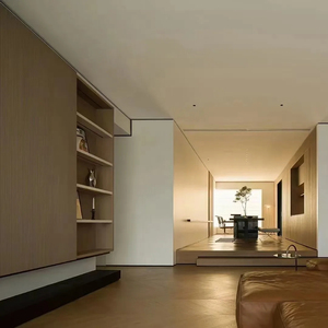 יוקרה מודרנית אישית ועמיד עיצוב רהיטי בית עץ פתוח מטבח קונספט סלון כולל חדר שינה - Product Image 3