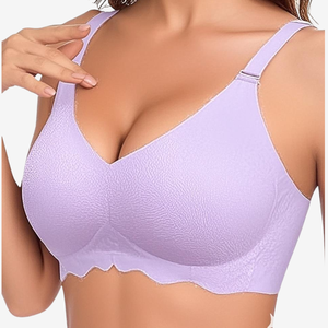 Nylon Soft Wireless Einteiliger BH Push-Up Verstellbare Haken Gepolsterte Cups Komfortable vollständige Abdeckung-für Plus Size Damen BH - Product Image 1