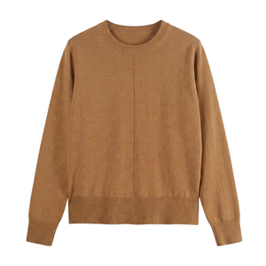 <b>Men's</b> Camel <b>Turtleneck</b> <b>Sweater</b> Casual Solid Knitted Pullover Long Sleeve Winter Top - Product Image 4