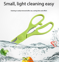 Nordic Candy Color Premium Quality 5pcs Ensemble de couteaux multifonctions Outils de cuisine de pique-nique portables, y compris les chefs d'office
