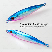 TOLURE Excelente 160g 200g Jigs de pesca de metal Línea de corriente Diseño biónico con señuelo luminoso Venta caliente para Jigging de Río