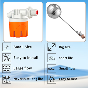 Vanne à flotteur automatique pour réservoir d'<span class=keywords><strong>eau</strong></span> 1/2 pouce, contrôle du niveau d'<span class=keywords><strong>eau</strong></span> (OEM LOGO BOX) - Approvisionnement direct usine - Product Image 4
