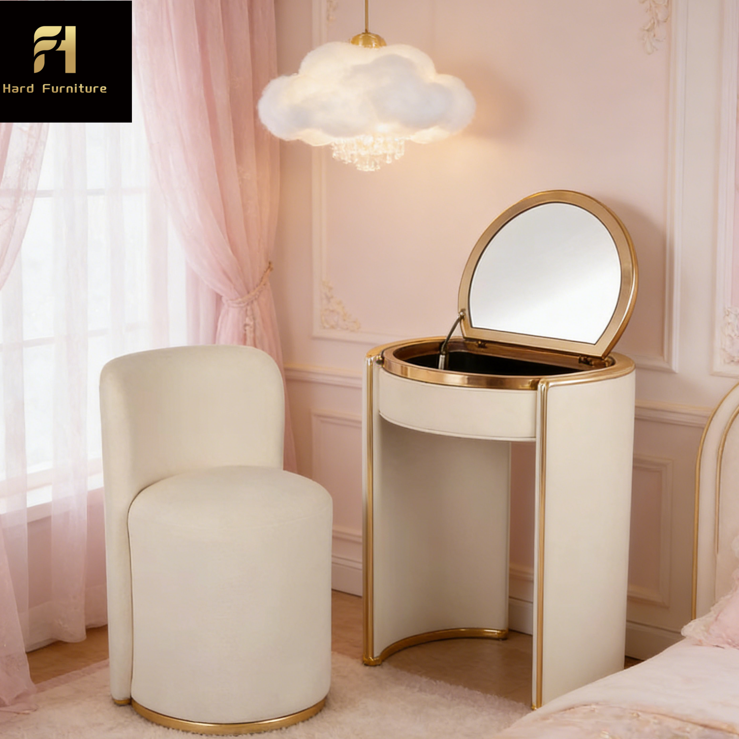 slim fit dress slacks Livia Large Dressing Table Mirror  Brushed Gold  Shropshire Design