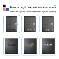 Fabricant 10000mAH a5 powerbank notebook avec chargeur sans fil notebook à feuilles mobiles avec porte-stylo logo personnalisé vente en gros
