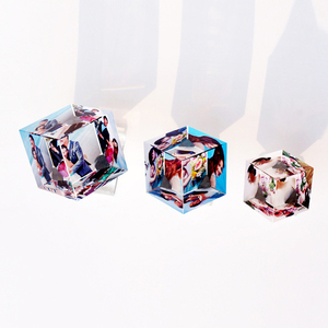 Khối Lập Phương Pha Lê Trong Suốt 6Cm Bóng Đứng Khắc Độc Đáo Khối Lập Phương Golf Hạt Thủy Tinh Pha Lê Khối Lập Phương Pha Lê Hồi Giáo Vuông - Product Image 3