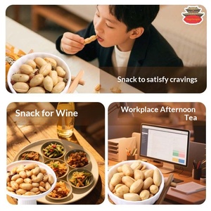 Snacks de Cacahuete Picantes Envasados al Vacío de 150 g: Cacahuates Picantes <span class=keywords><strong>y</strong></span> Entumecedores Tostados en Seco, Aperitivo Sabroso <span class=keywords><strong>y</strong></span> Delicias de Cacahuete Tostado - Product Image 5