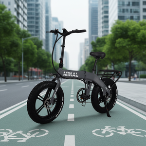 ホットセール シティバイク 350W ブラシレスモーター 48V 10.5Ahリチウムバッテリー 軽量 20インチ ポータブル 折りたたみ式電動自転車 航続距離45km - Product Image 1