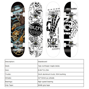 Patinetas Profesionales de Madera de Arce Personalizadas de la Serie Diablo, Diseño Personalizado, Doble Rocker, Venta al Por Mayor a Precio Económico - Product Image 6