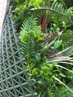 Décoration murale verticale en feuillage artificiel en plastique, jardin vertical, 100x100cm