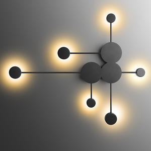 Applique murale LED nordique contemporaine pour salon, chambre à coucher, couloir, design minimaliste tendance, unique et moderne - Product Image 1