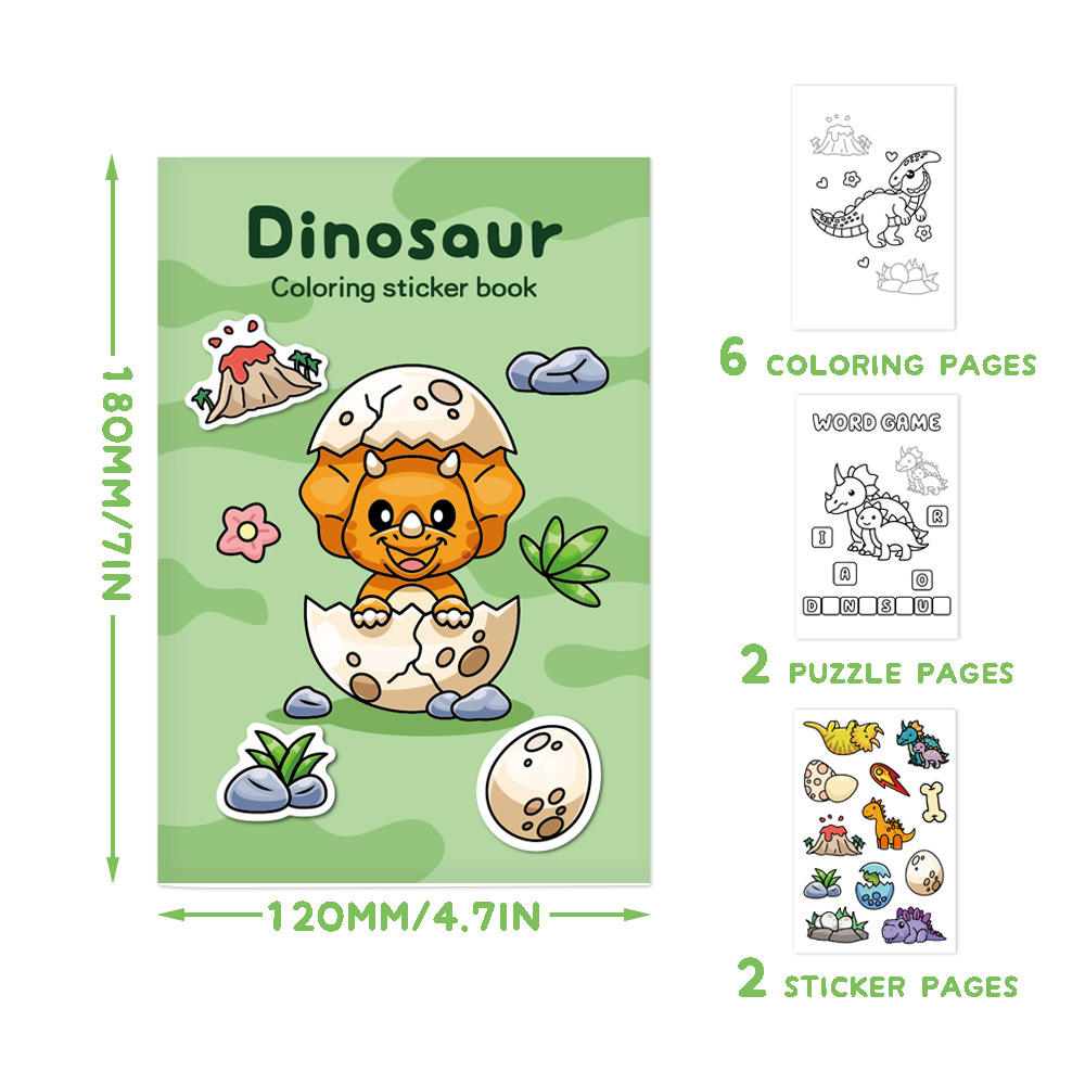 Couleur mixte-Dinosaure