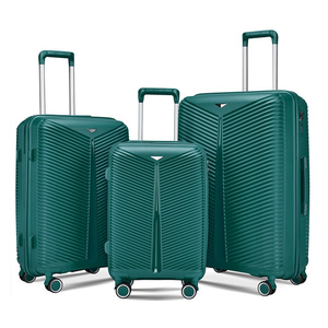 Vente en gros Ensemble de 3 pièces de sacs de voyage à roulettes classiques personnalisés Valises à coque dure avec doublure en polyester Bagages de transport - Product Image 1